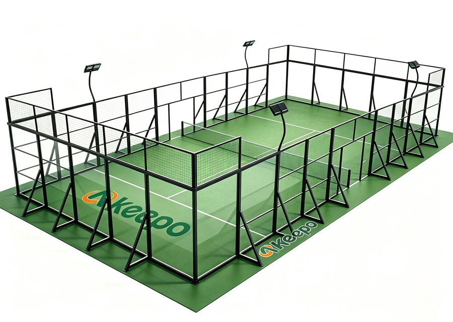 Mobile Padel Court with modular detachable steel frame